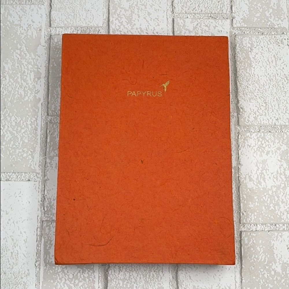 Papyrus Handmade Orange Unlined Notebook